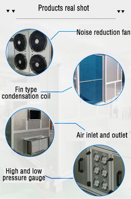 Unité de traitement de l'air AHU pour le refroidissement des immeubles de bureaux avec bobine de condensation à haut rendement