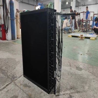 Évaporateur de tubes de cuivre à soufflage latéral d'électrophorèse Noir pour équipement de réfrigération