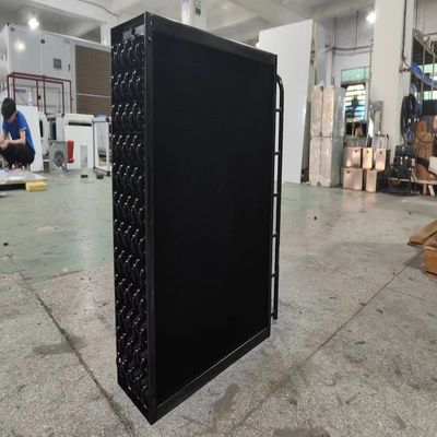 Évaporateur de tubes de cuivre à soufflage latéral d'électrophorèse Noir pour équipement de réfrigération