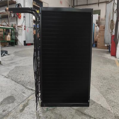 Évaporateur de tubes de cuivre à soufflage latéral d'électrophorèse Noir pour équipement de réfrigération