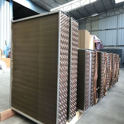 Type de nageoire d'évaporateur d'aluminium en tube de cuivre sur mesure pour unité de traitement de l'air