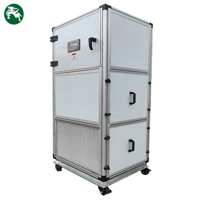 Petite unité de traitement de l'air propre refroidie à l'eau avec roues pour faciliter le mouvement