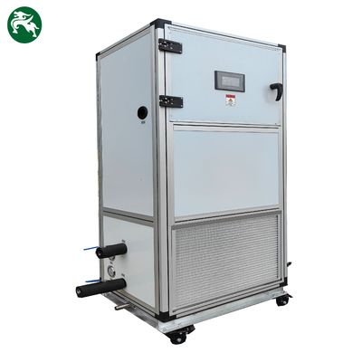 Petite unité de traitement de l'air propre refroidie à l'eau avec roues pour faciliter le mouvement