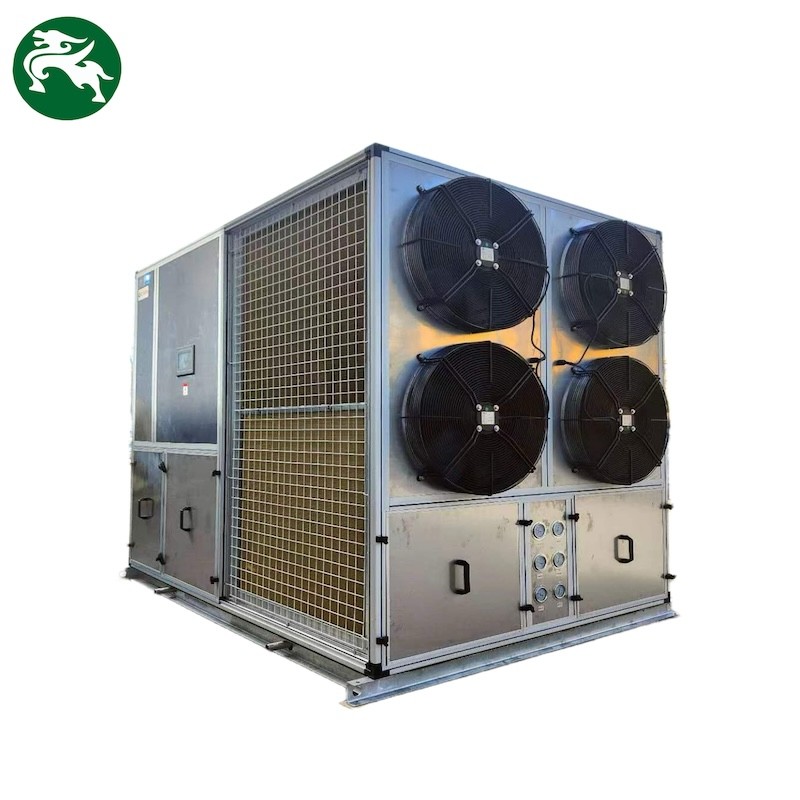 AHU à bobine DX modulaire refroidie à l'air à haut rendement avec ventilateur arrière