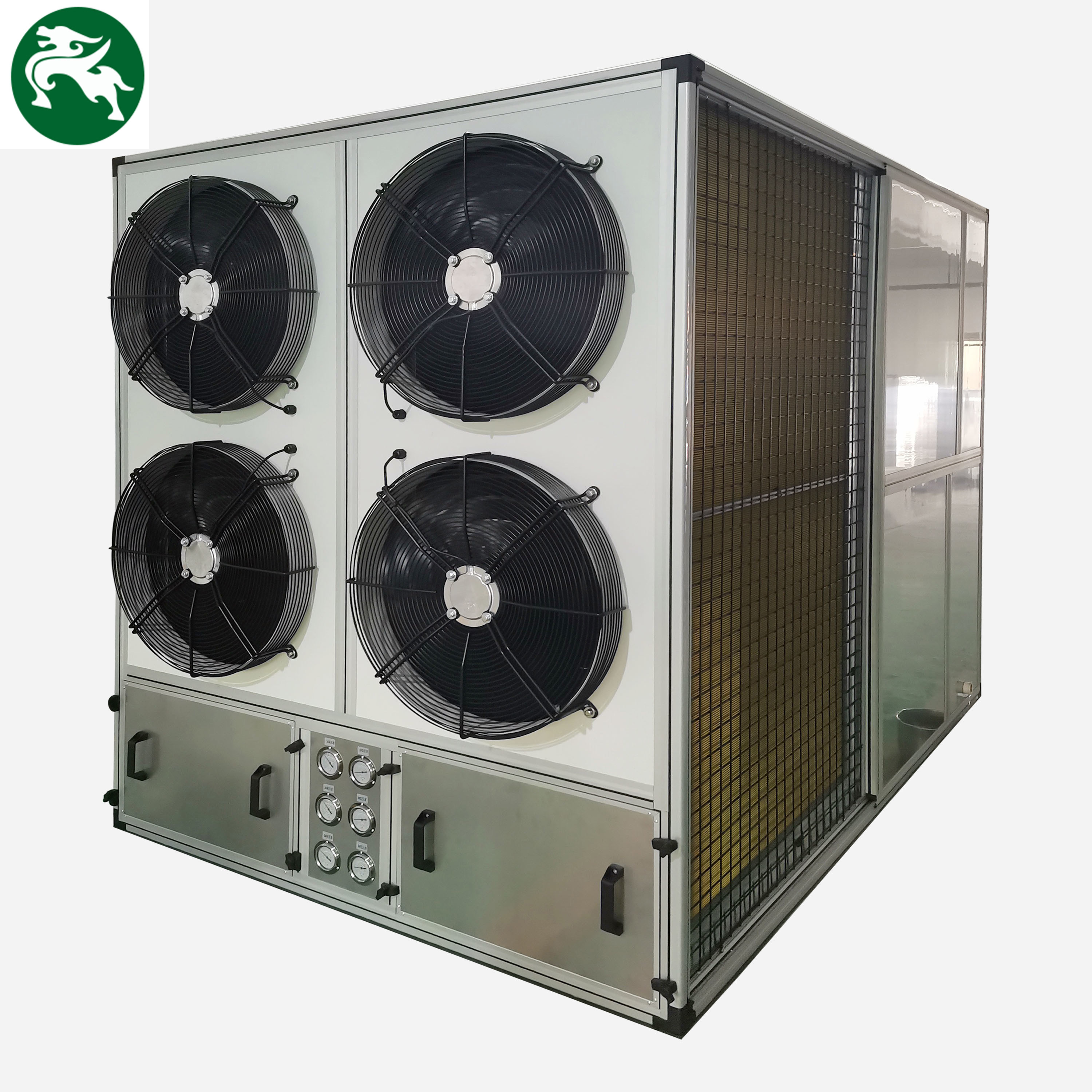 Unité AHU en acier inoxydable Unité sur le toit pour les zones anticorrosion avec quatre ventilateurs