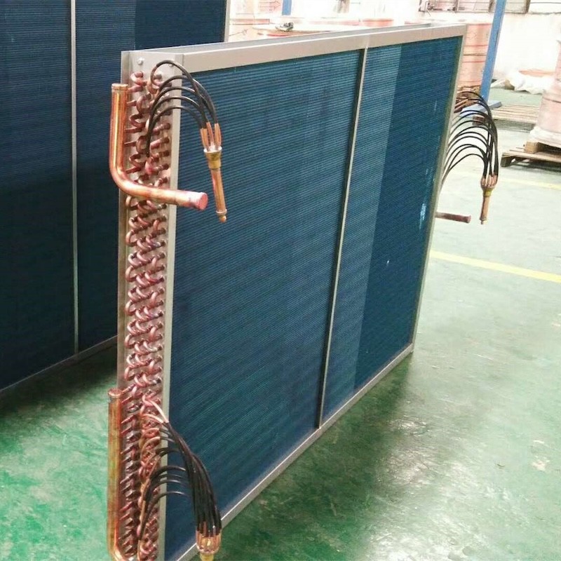 Déshumidificateur évaporateur condensateur à aileron d'aluminium hydrophile échangeur de chaleur refroidi par air